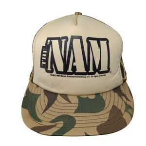 The 'Nam Snapback Mesh Back Trucker Hat Camo M/L Adjustable Kenda